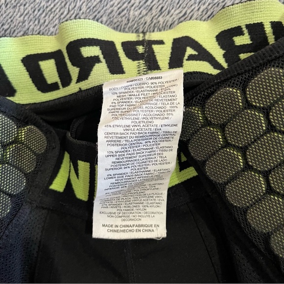 Nike Pro Combat Girdle Mens Med Black Green Hyperstrong Football Pad Hardplate - Picture 4 of 13
